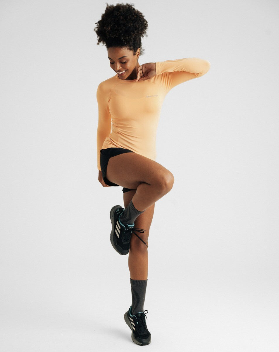 Blusa Segunda Pele UV Vella Feminina - Salmão