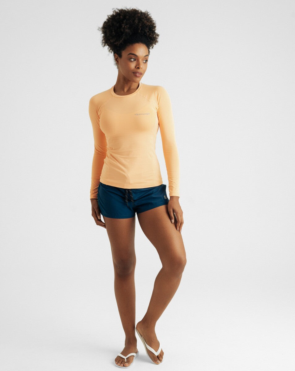 Blusa Segunda Pele UV Vella Feminina - Salmão