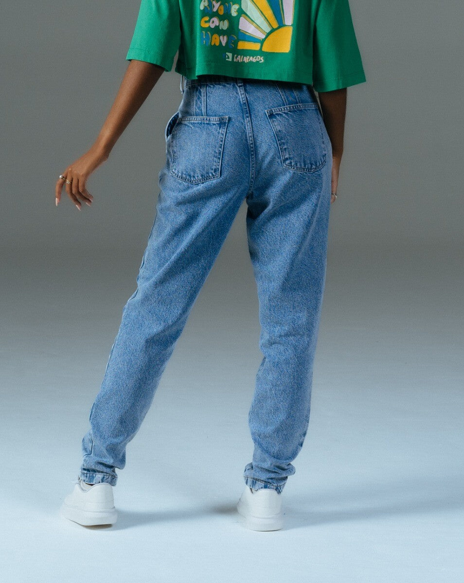 Calça Slouchy Feminino Aurora Blue