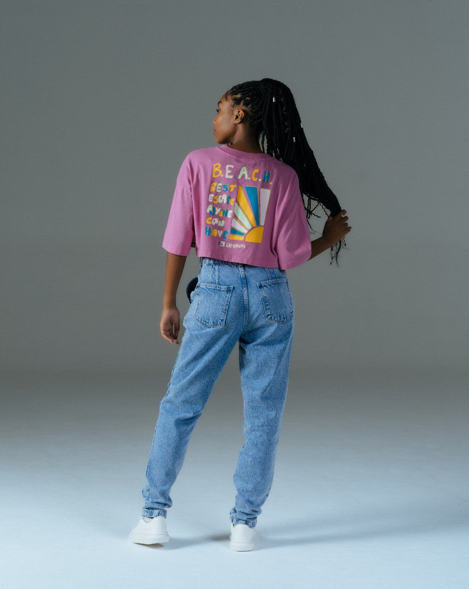 Calça Slouchy Feminino Aurora Blue