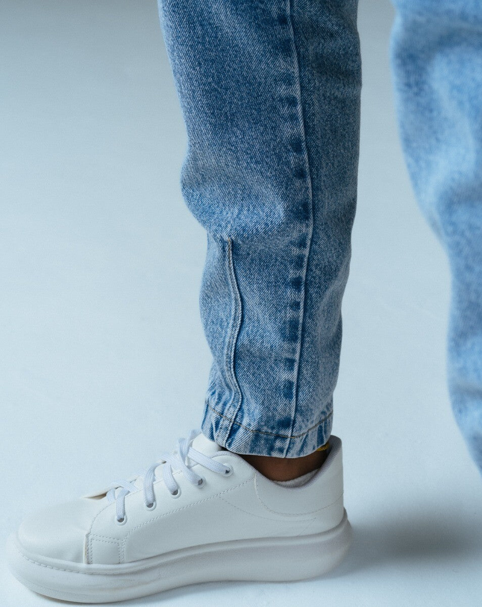 Calça Slouchy Feminino Aurora Blue