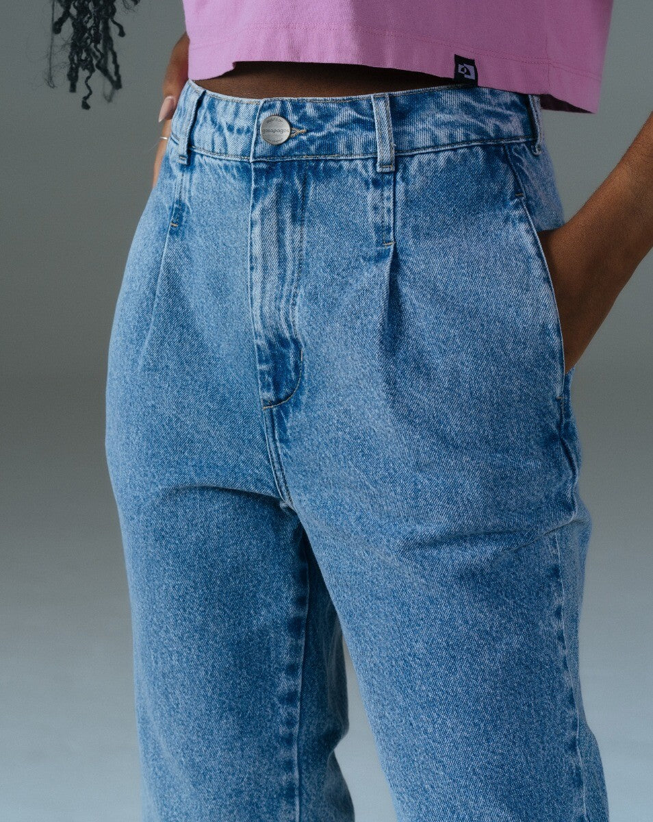 Calça Slouchy Feminino Aurora Blue