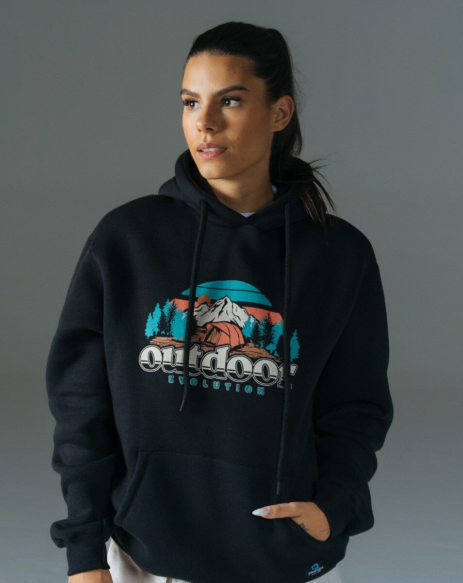 Moletom Hoodie Com Felpa Yukon - Preto