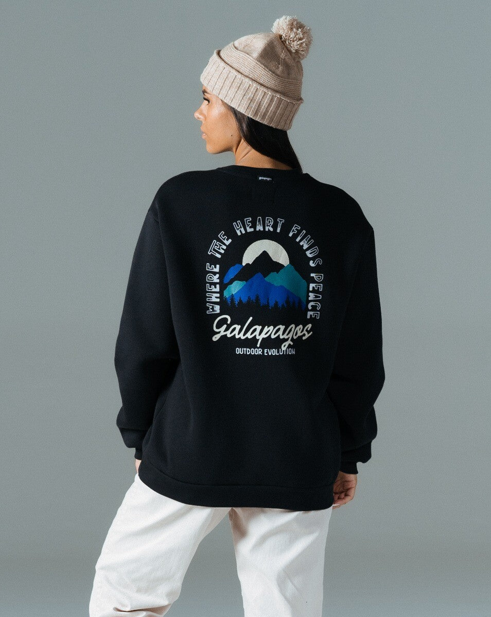 Moletom Com Felpa Peace - Preto