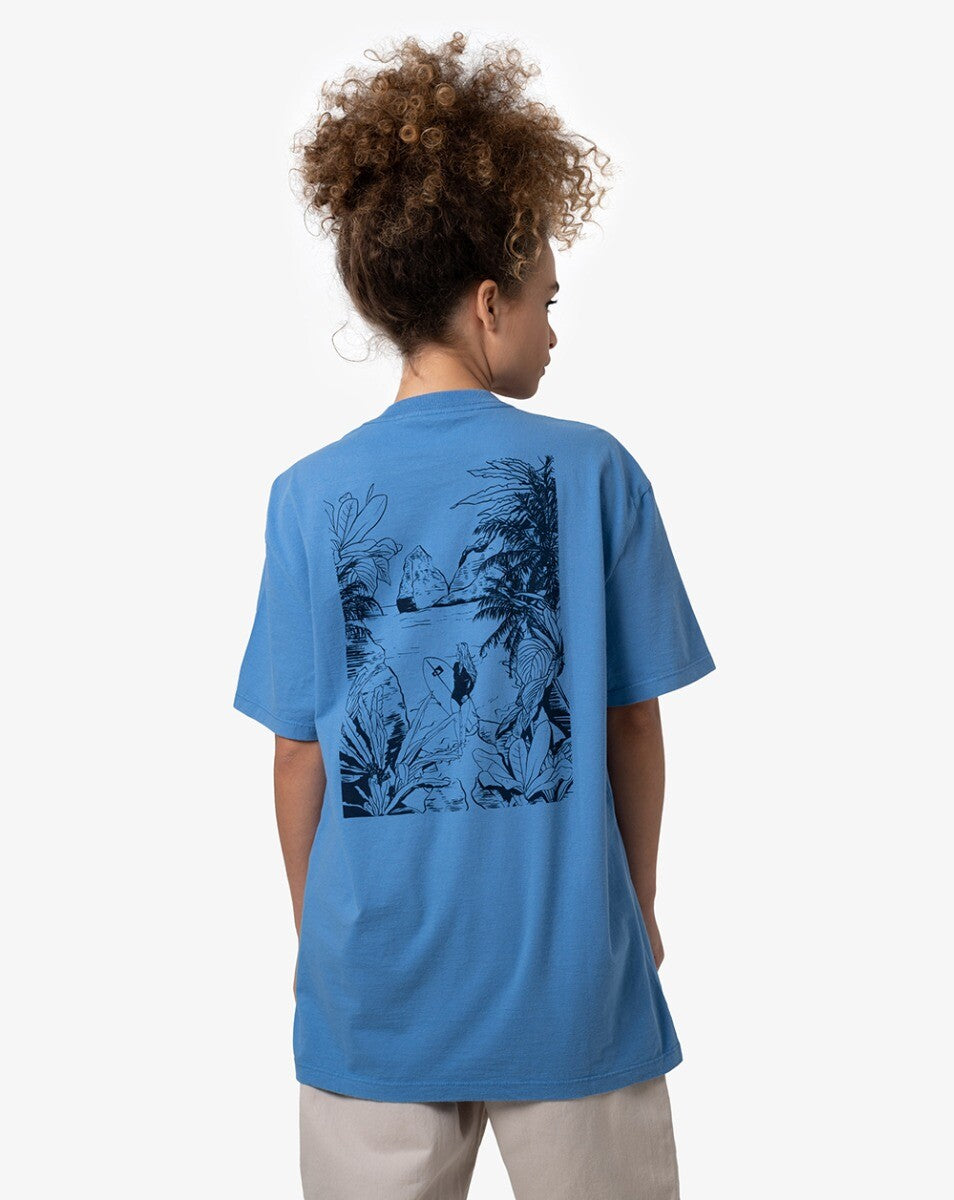 Camiseta All Gender Surfer Girl - Azul