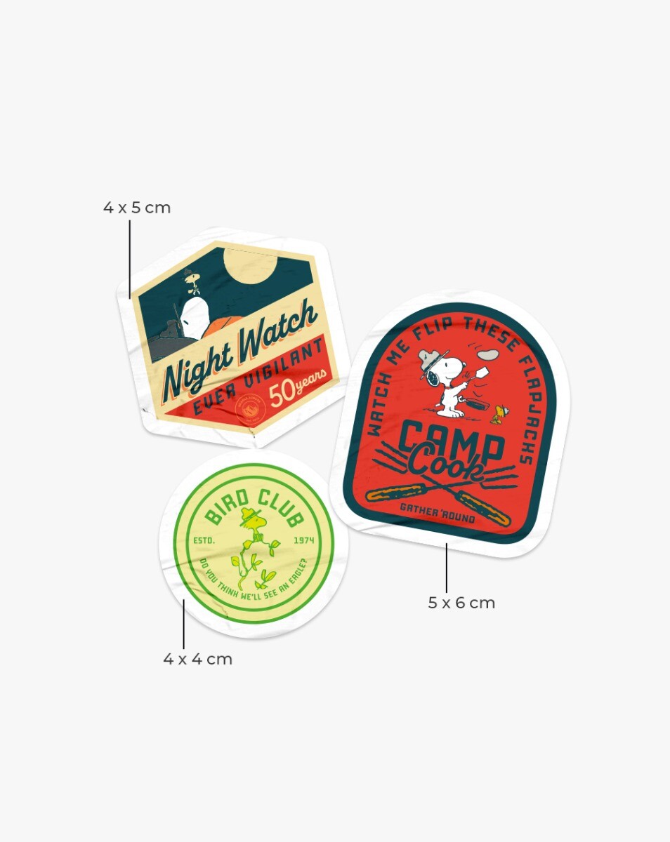 Pack de Adesivos Snoopy Hiking