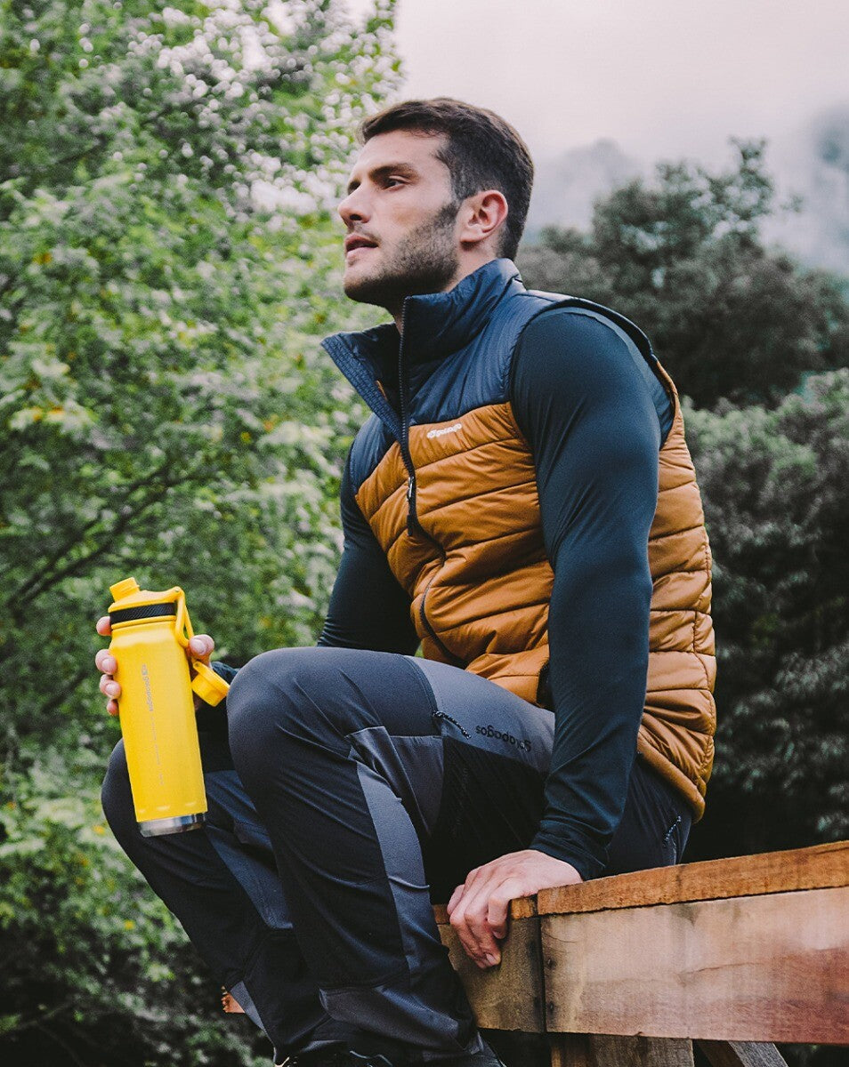 Colete Puffer All Gender Hermit Crab - Ocre