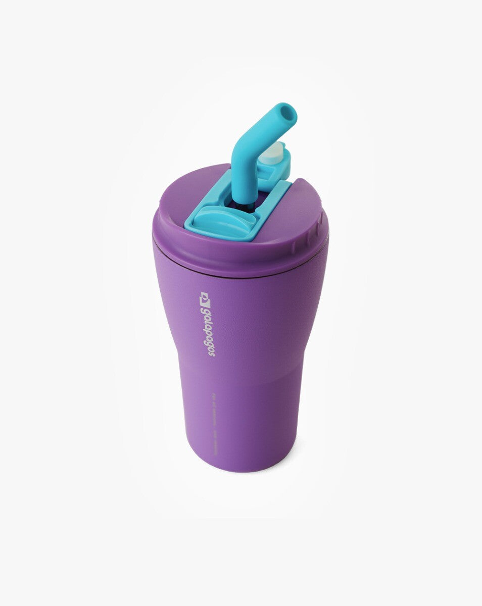 Copo Térmico Tumbler Hurricane 413ml - Roxo e Turquesa