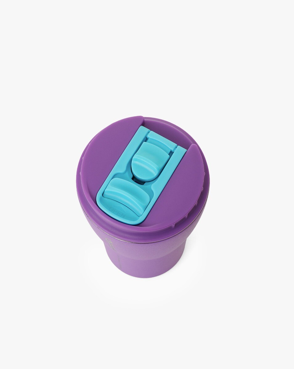 Copo Térmico Tumbler Hurricane 413ml - Roxo e Turquesa