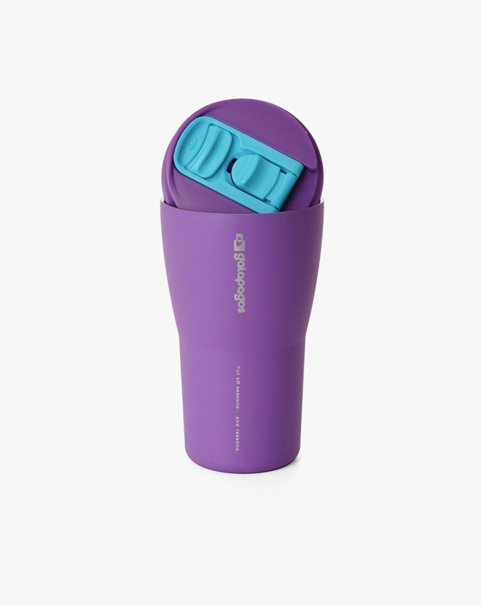 Copo Térmico Tumbler Hurricane 413ml - Roxo e Turquesa