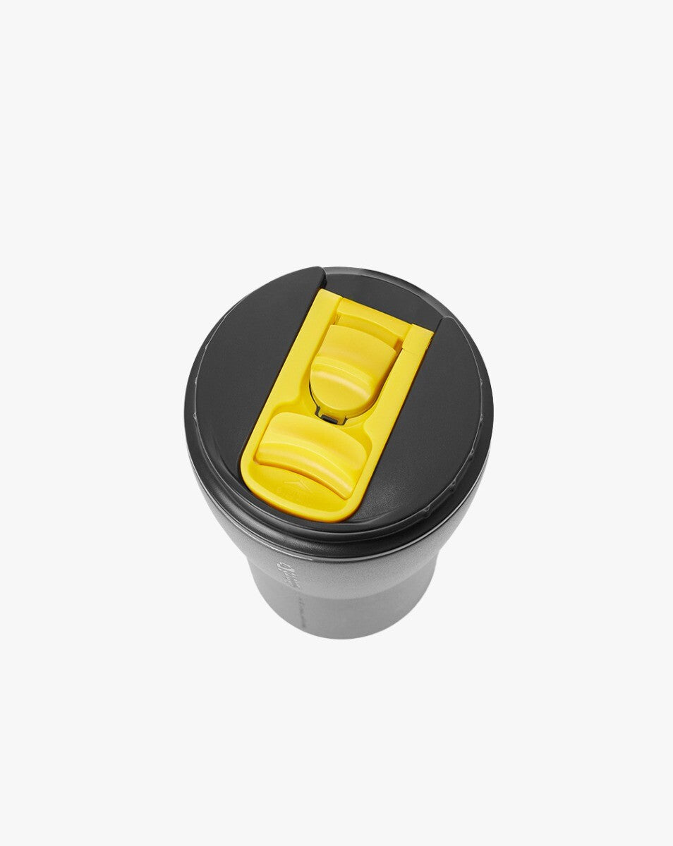 Copo Térmico Tumbler Hurricane 413ml - Preto e Amarelo