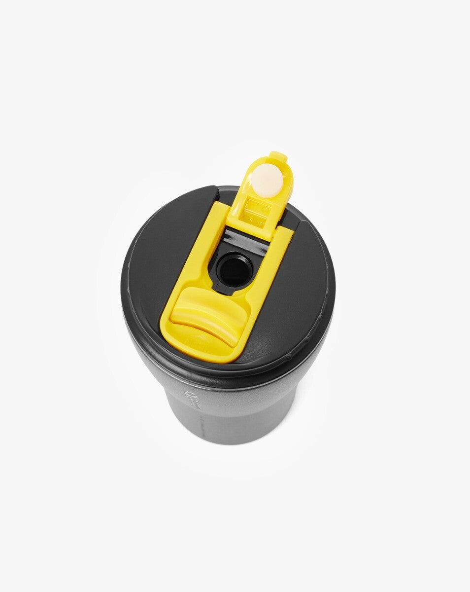 Copo Térmico Tumbler Hurricane 413ml - Preto e Amarelo
