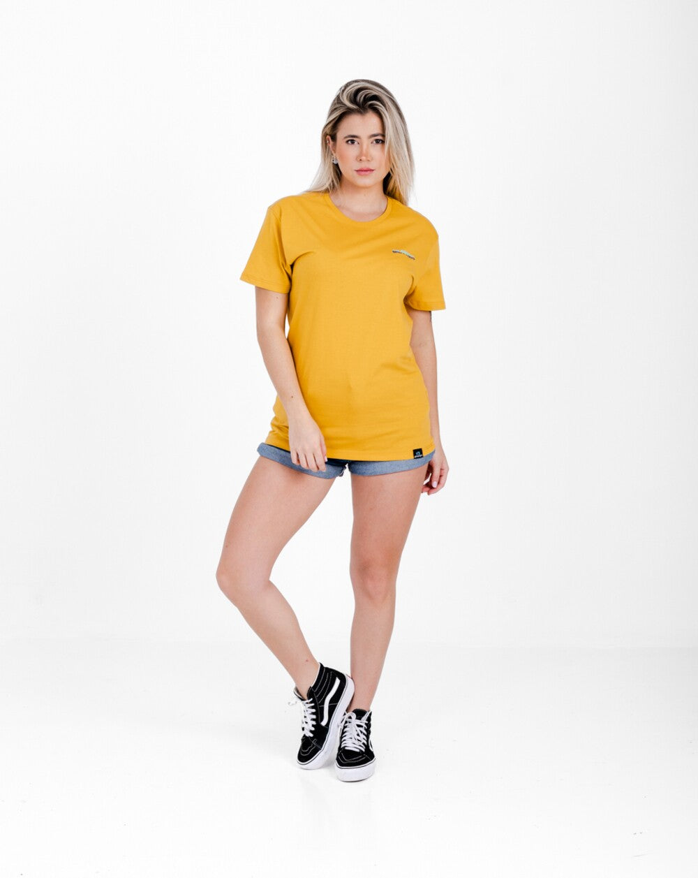 Camiseta All Gender Ocean Drive - Amarelo Mango