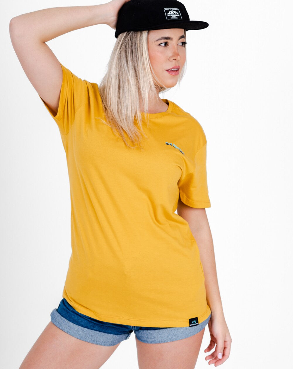 Camiseta All Gender Ocean Drive - Amarelo Mango