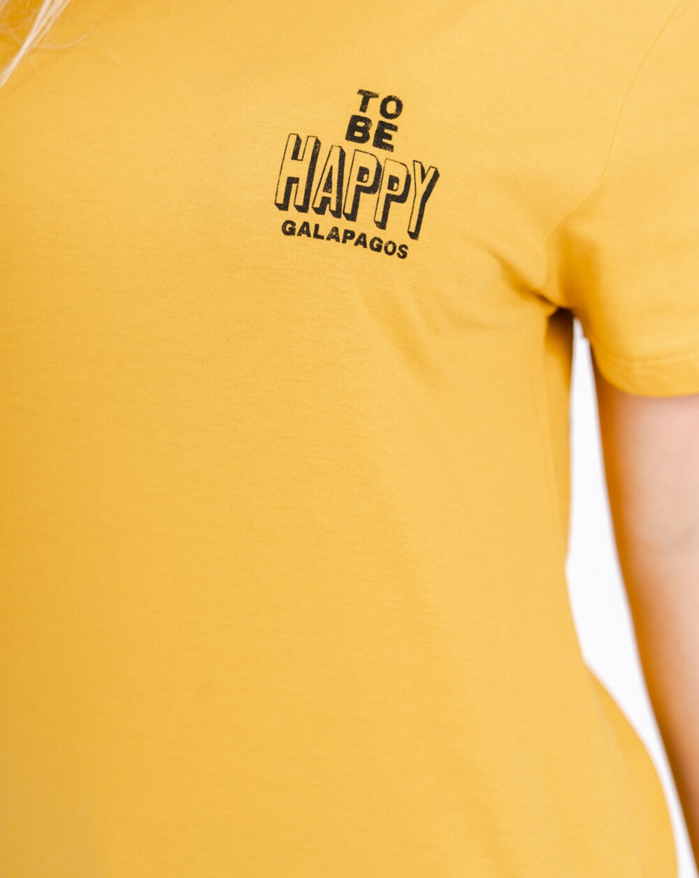 Camiseta All Gender Be Happy - Amarelo Mango