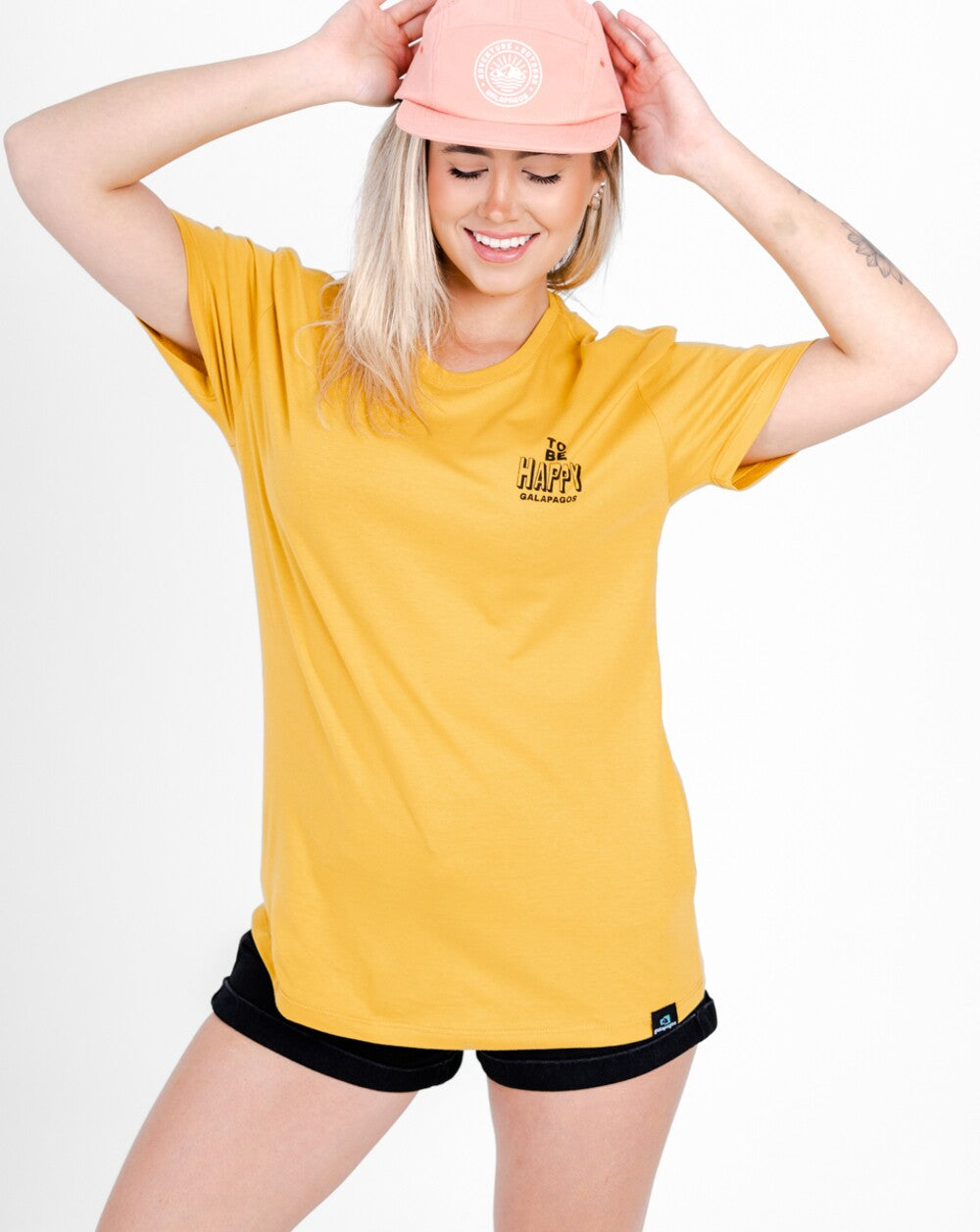 Camiseta All Gender Be Happy - Amarelo Mango