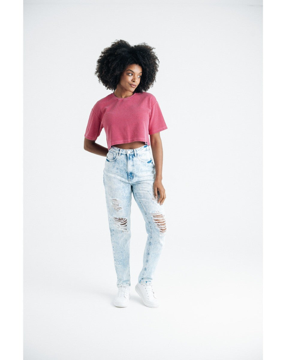 Cropped Essencial Feminino Daily - Rosa