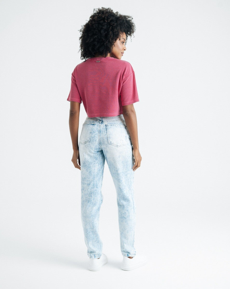 Calça Jeans Reta Feminina Springs Ártico