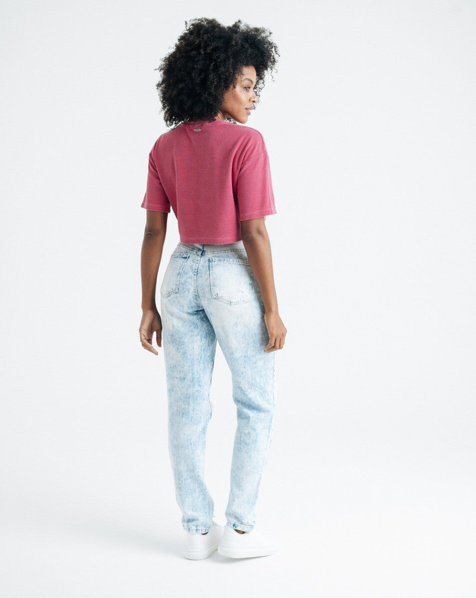 Cropped Essencial Feminino Daily - Rosa