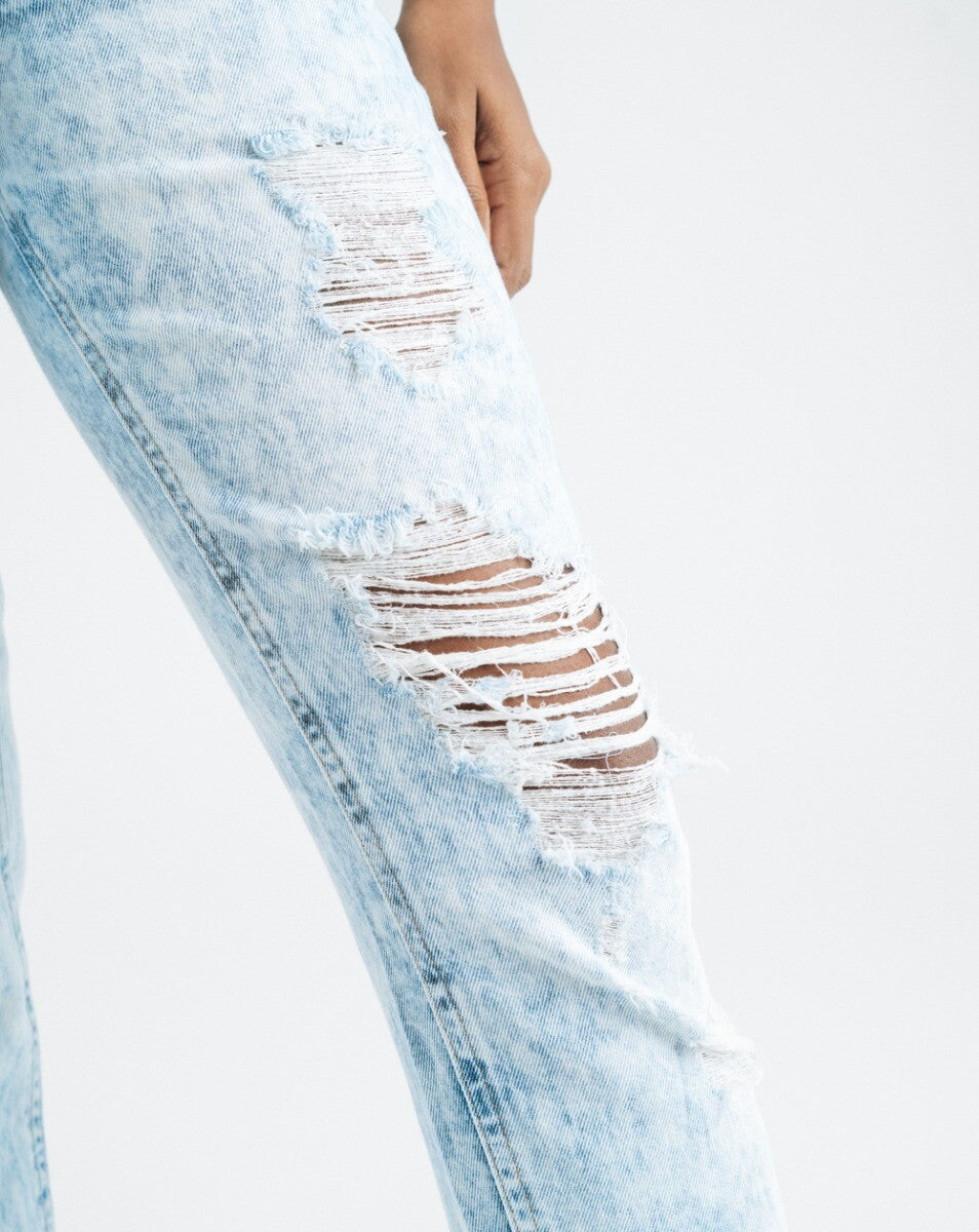 Calça Jeans Reta Feminina Springs Ártico