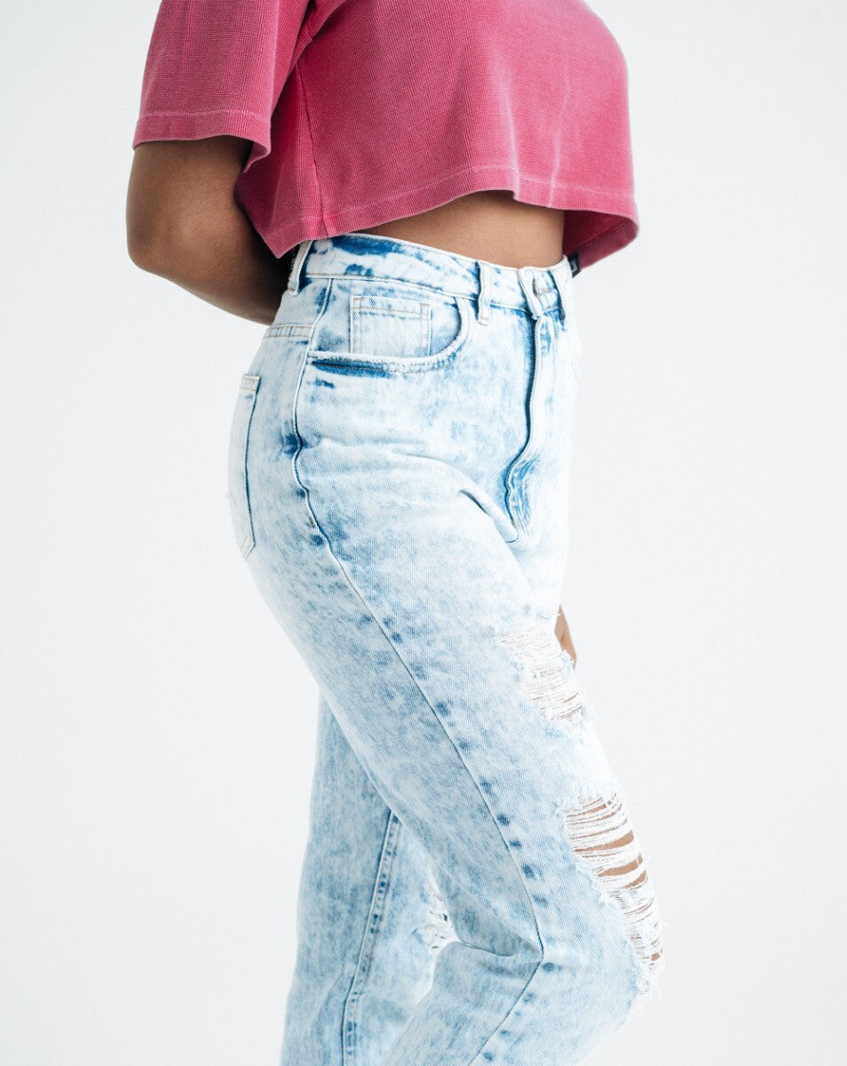 Calça Jeans Reta Feminina Springs Ártico