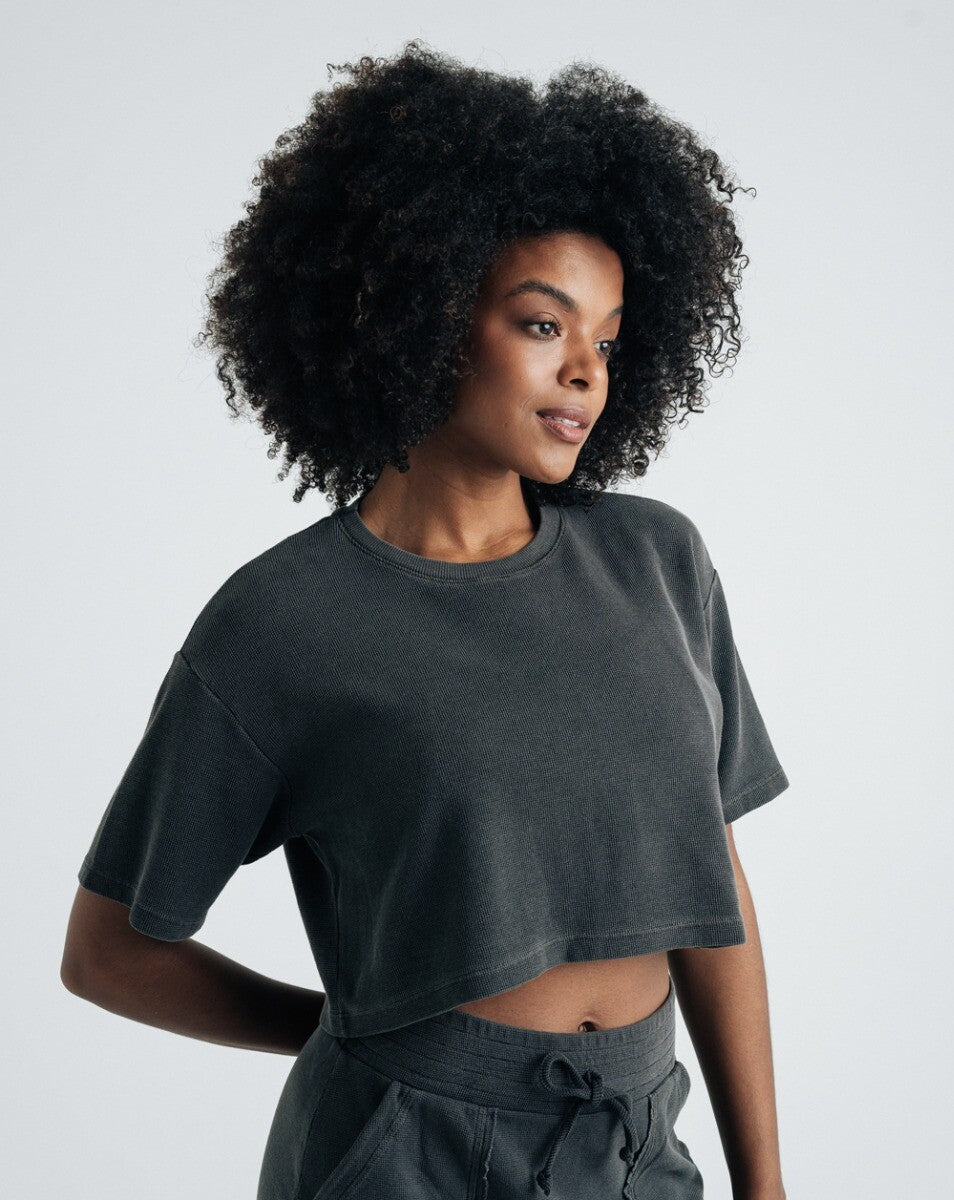 Cropped Essencial Feminino Daily - Grafite