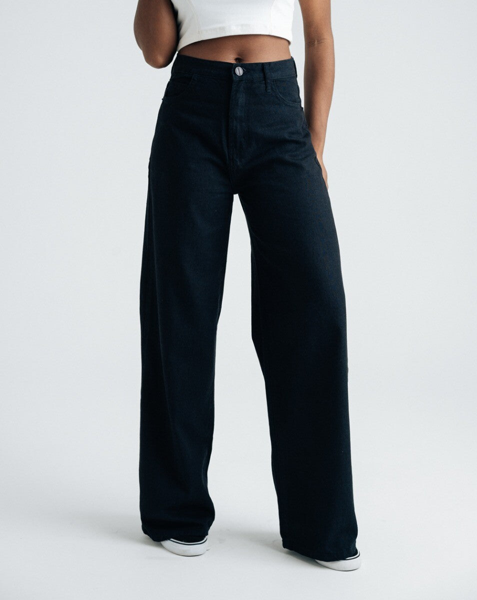 Calça Wide Leg Sunrise - Preta