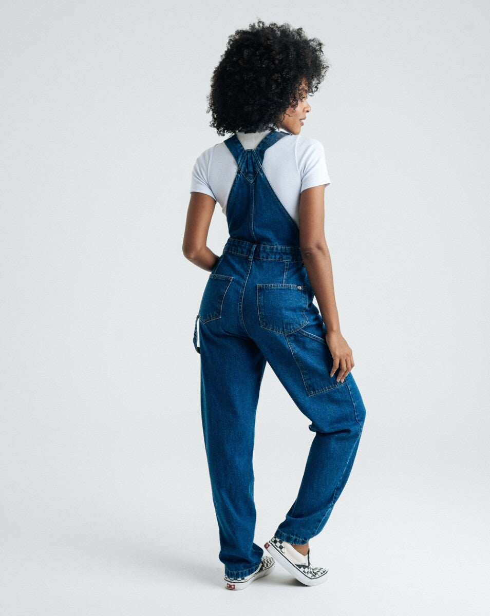 Macacão Jeans Feminino Forged Blue