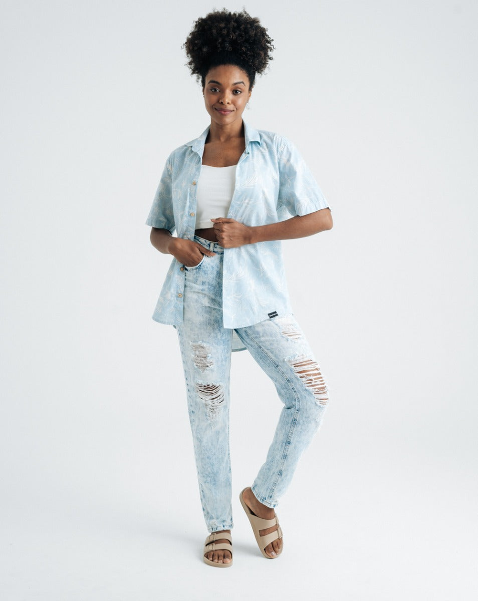 Calça Jeans Reta Feminina Springs Ártico