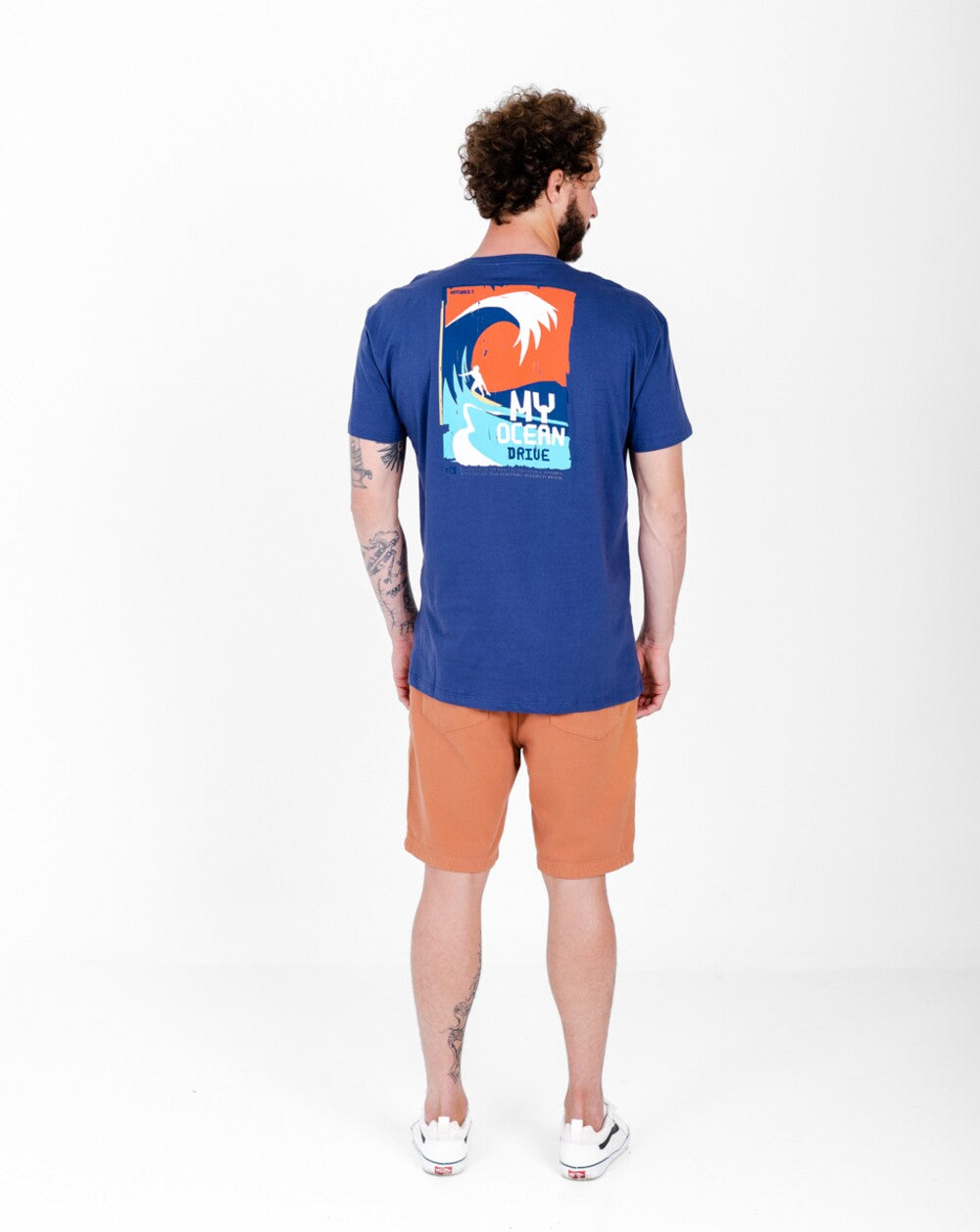 Camiseta All Gender Ocean Drive - Azul Marinho
