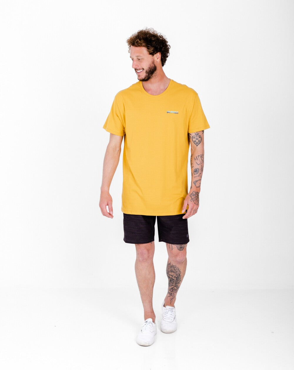 Camiseta All Gender Ocean Drive - Amarelo Mango