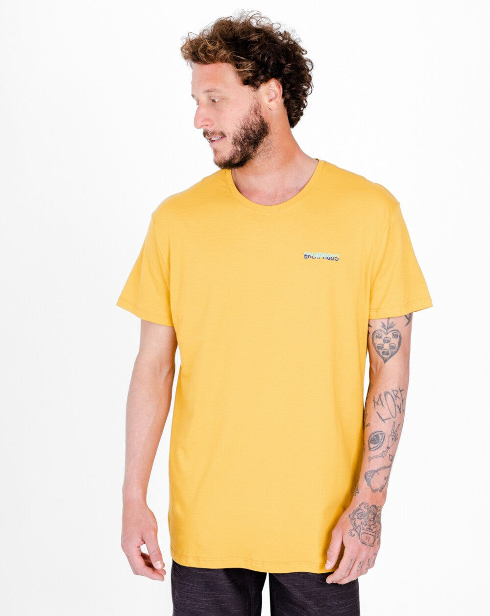 Camiseta All Gender Ocean Drive - Amarelo Mango