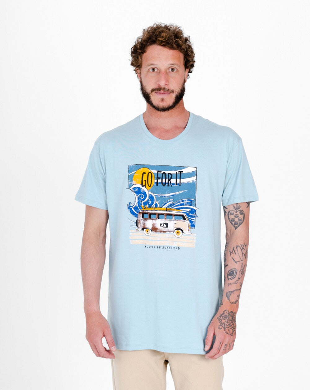 Camiseta All Gender Go For It - Turquesa