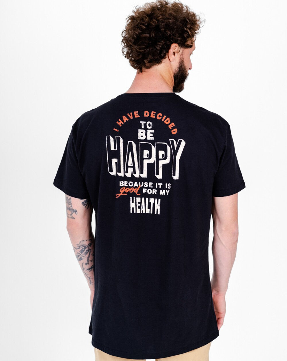 Camiseta All Gender Be Happy - Preta