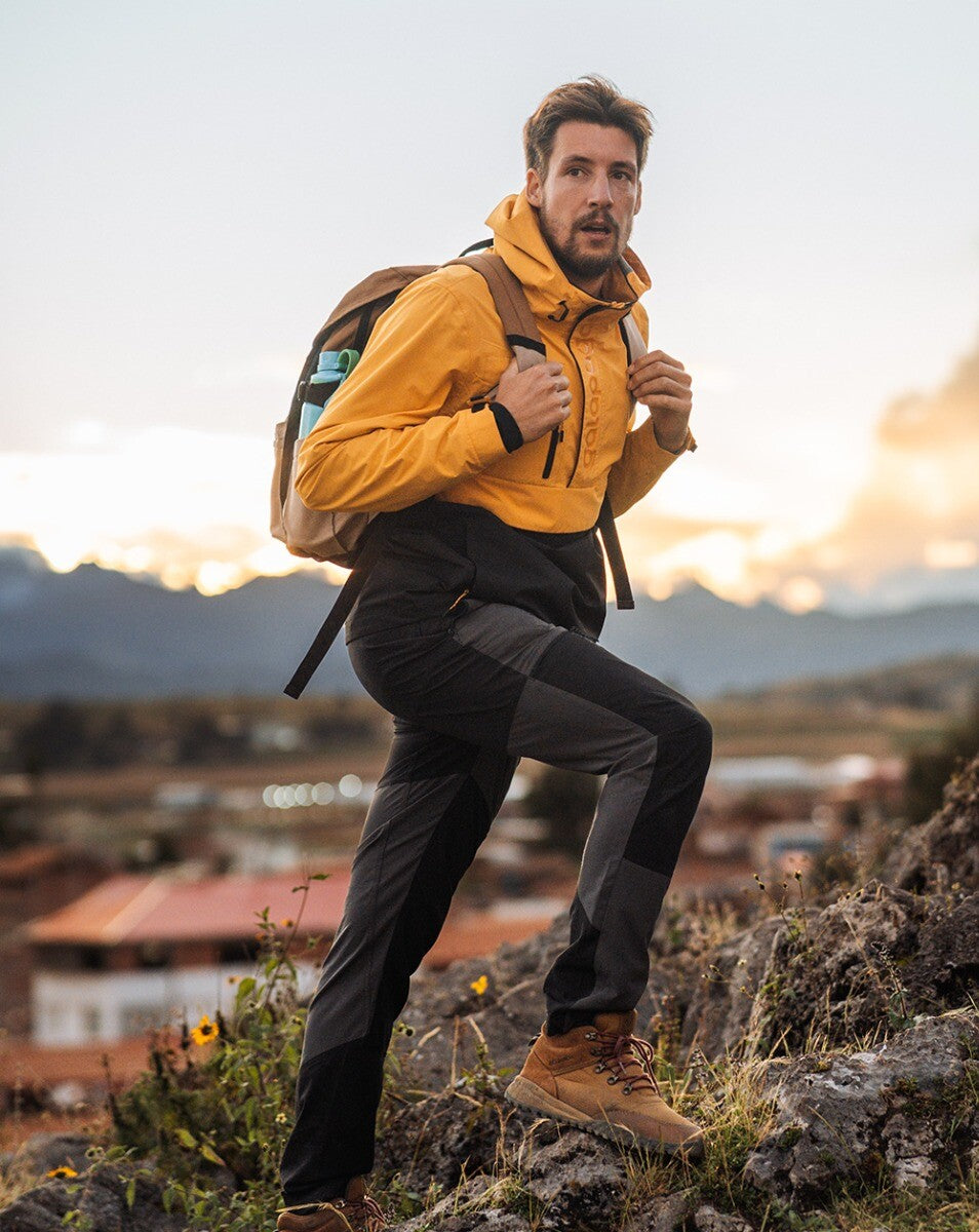 Jaqueta Anorak Impermeável Masculina Snow - Amarelo e Preto