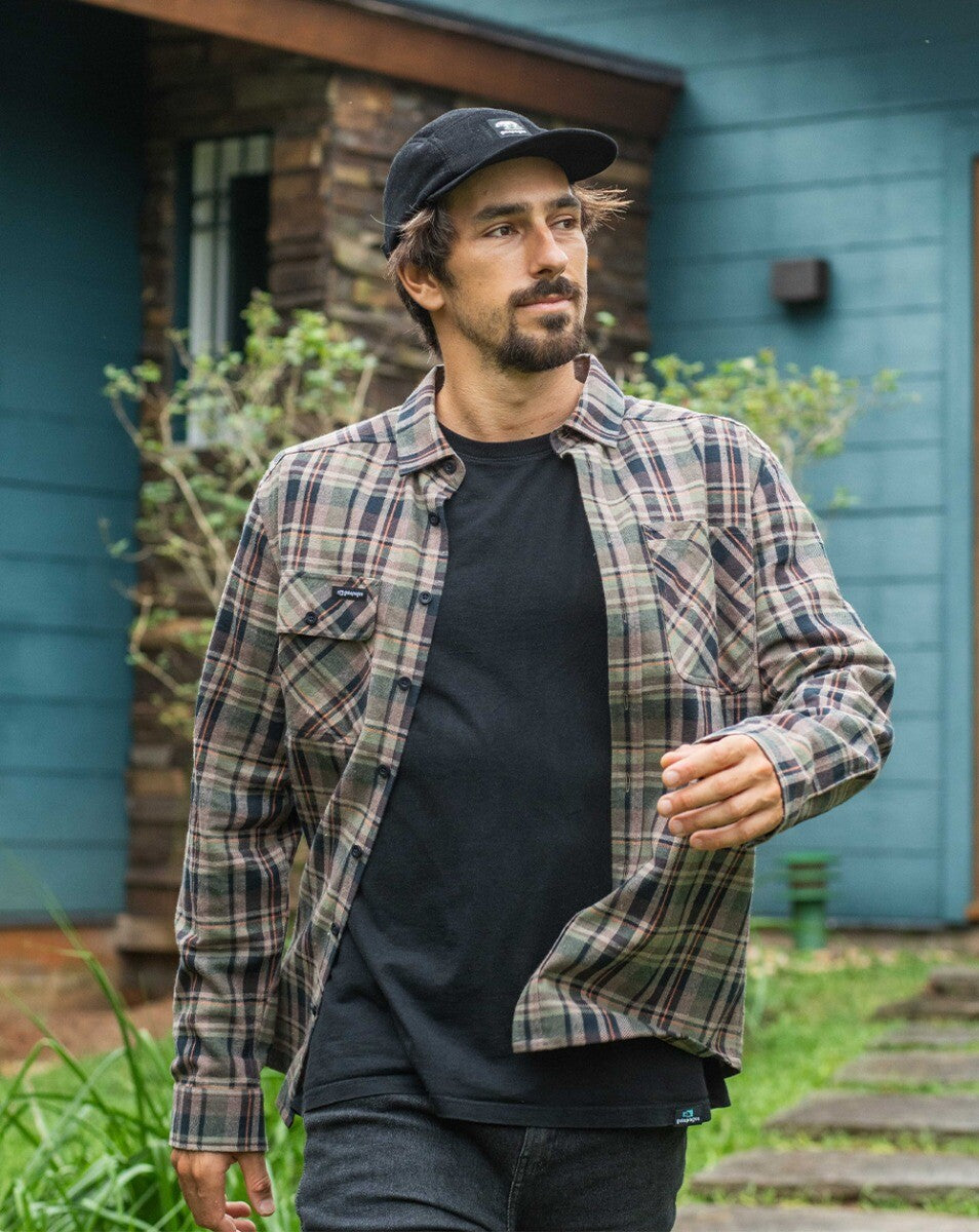 Camisa Flanela Midweight Farmer Xadrez - Verde