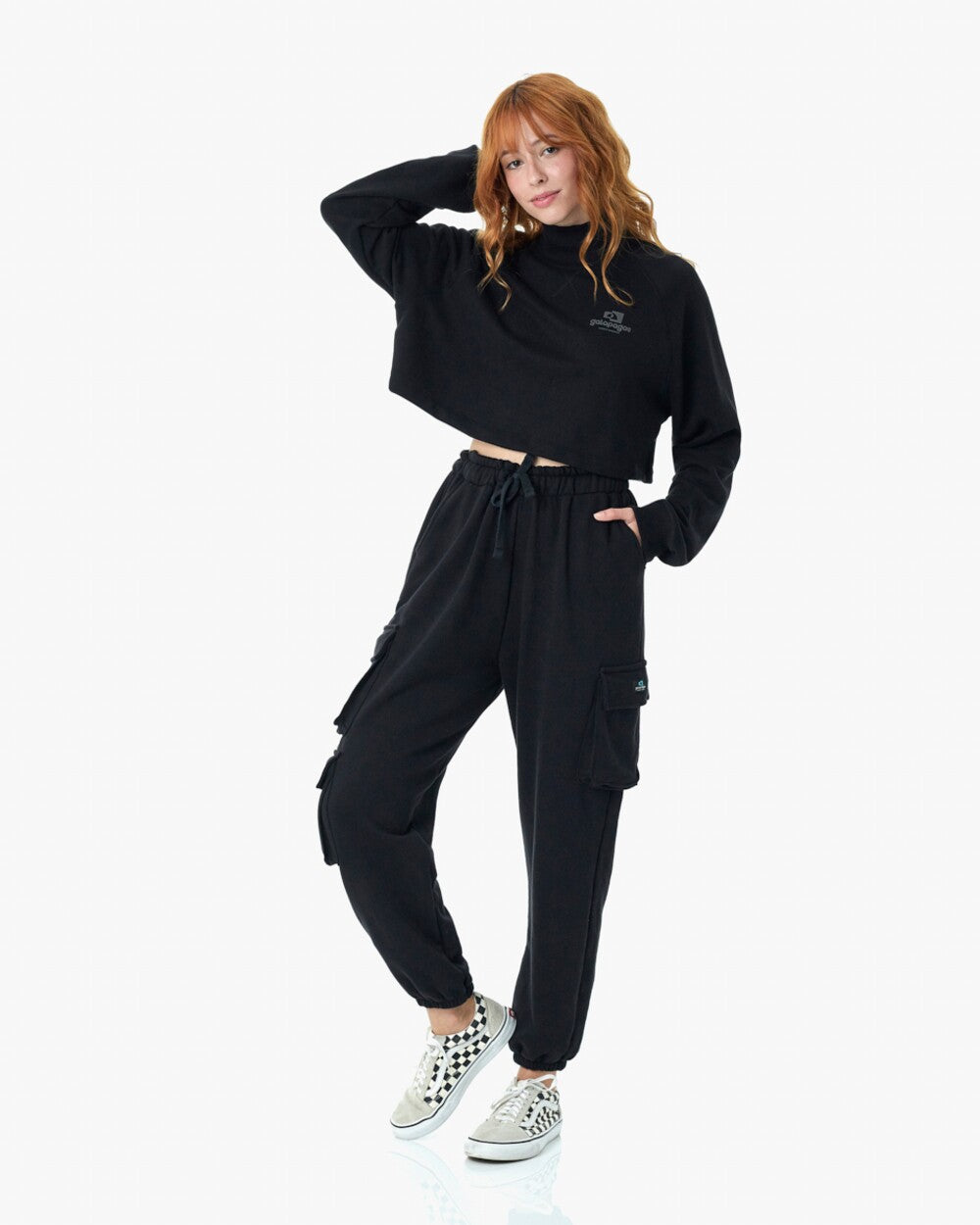 Blusão Cropped Feminino Kaia - Preto