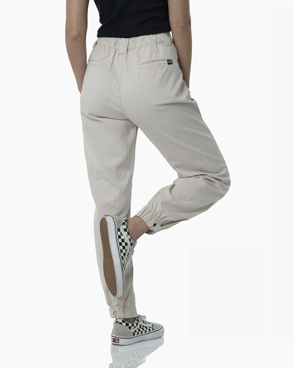 Calça Baggy Sarja Feminina Access - Caqui
