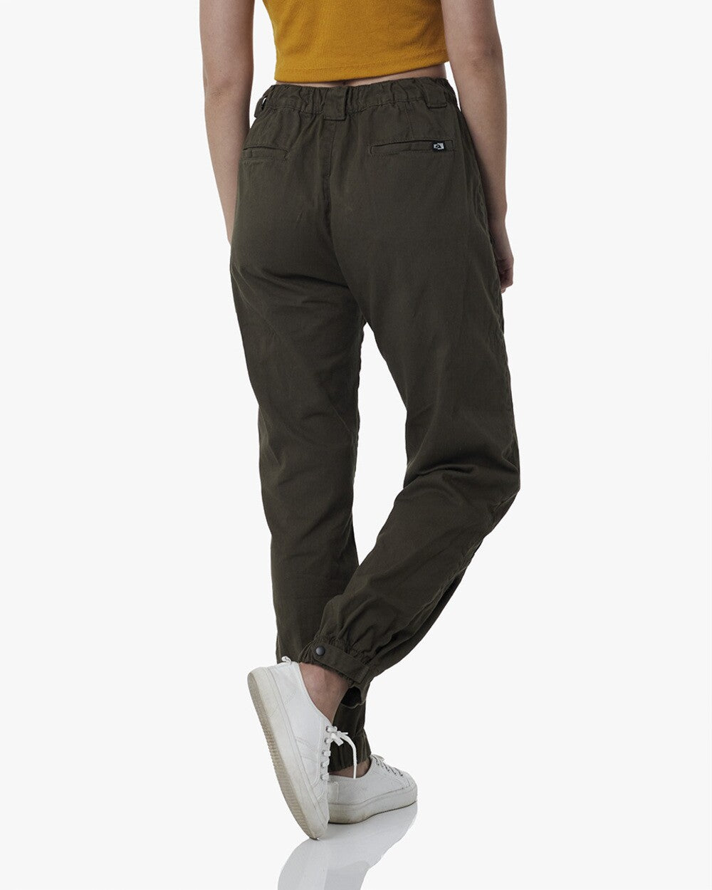 Calça Baggy Sarja Feminina Access - Verde