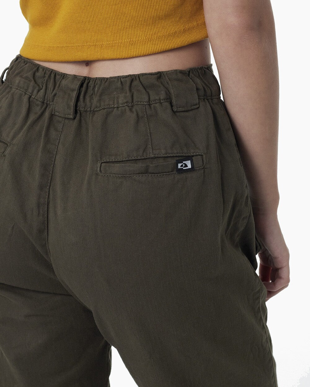 Calça Baggy Sarja Feminina Access - Verde