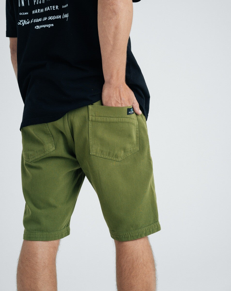 Bermuda de Sarja Sequoia - Verde Oliva