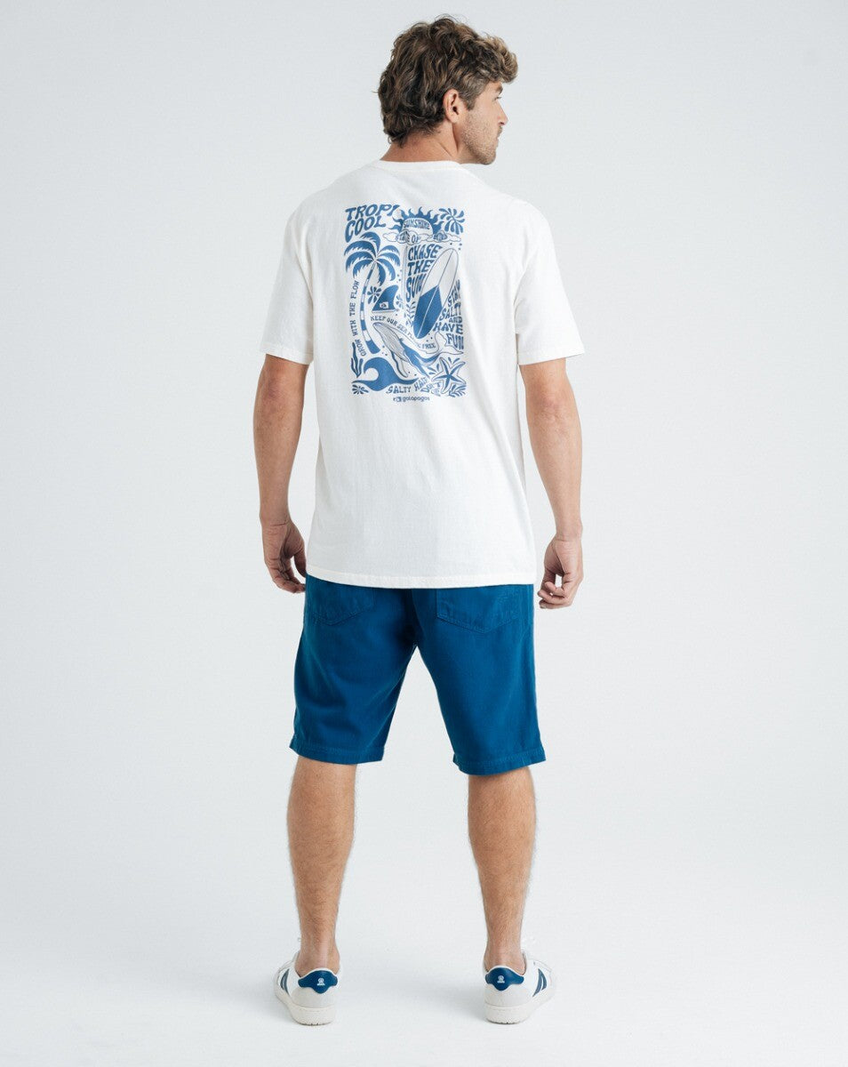 Bermuda de Sarja Sequoia - Azul Índigo