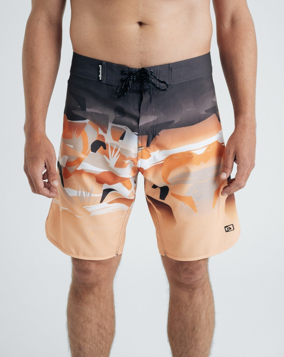 Boardshort Knots - Amarelo e Grafite