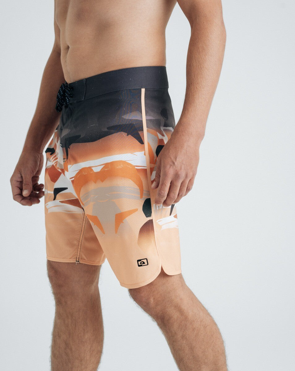 Boardshort Knots - Amarelo e Grafite