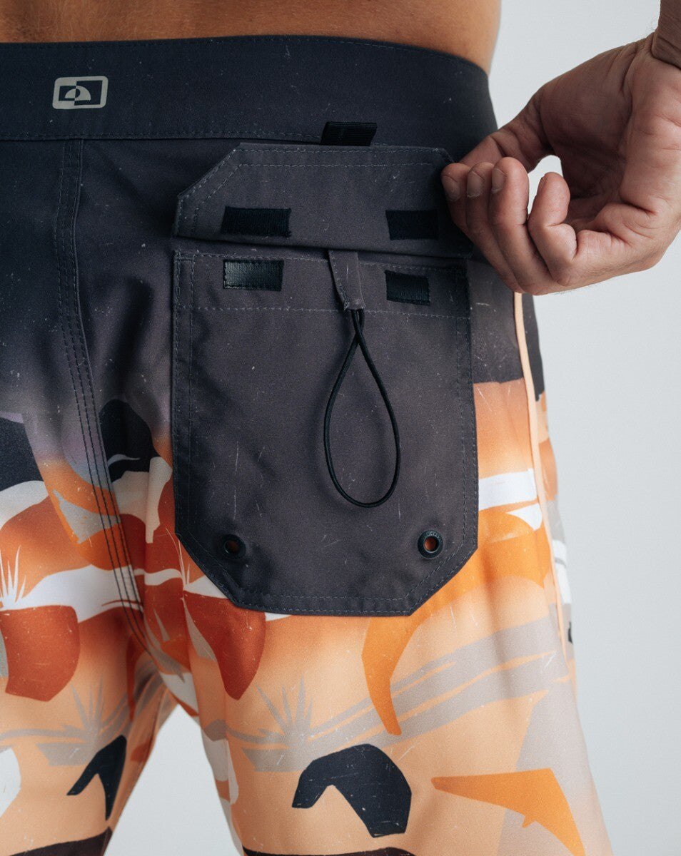 Boardshort Knots - Amarelo e Grafite