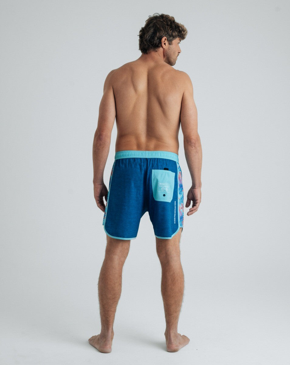 Boardshort Freedom Eco Azul - Collab Teco Padaratz