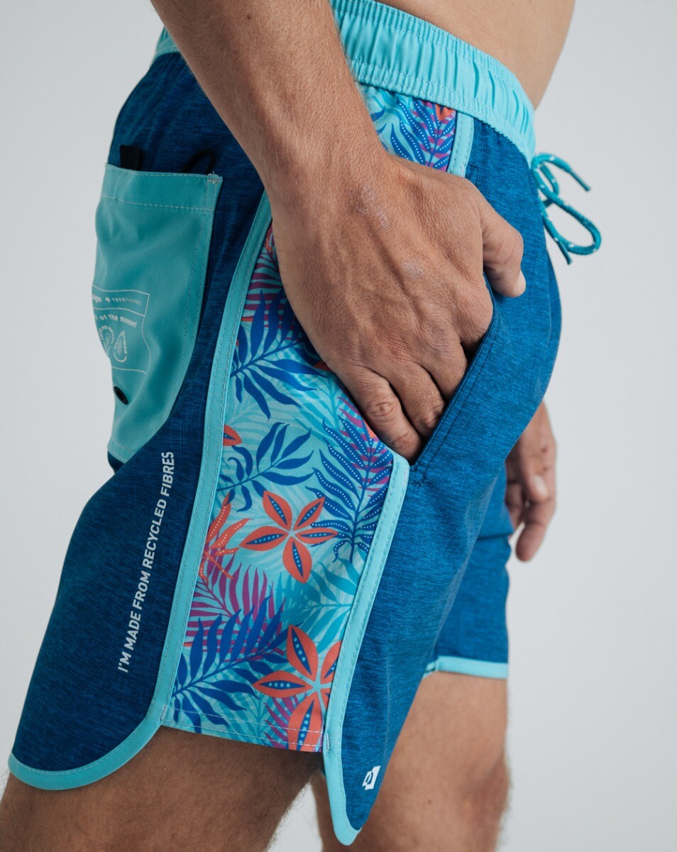Boardshort Freedom Eco Azul - Collab Teco Padaratz