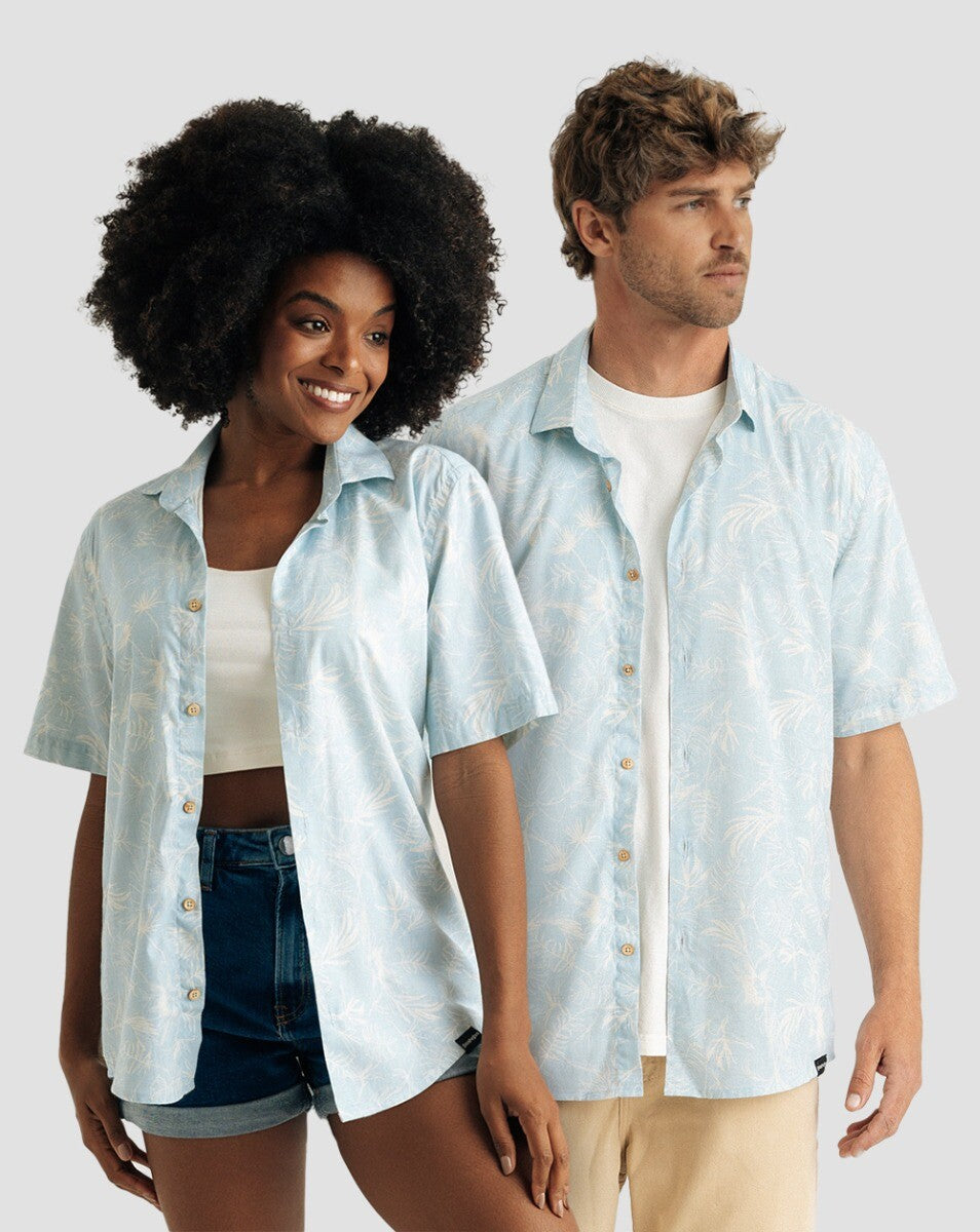 Camisa Estampada Maui Azul