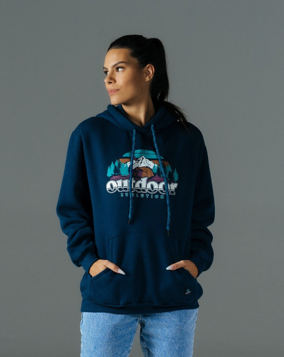 Moletom Hoodie Com Felpa Yukon - Azul Marinho