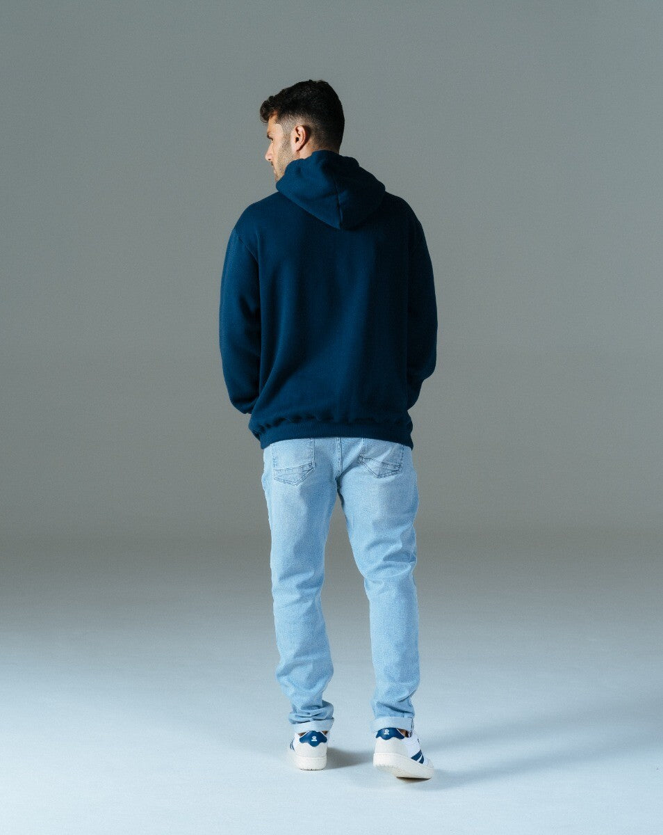 Moletom Hoodie Com Felpa Yukon - Azul Marinho